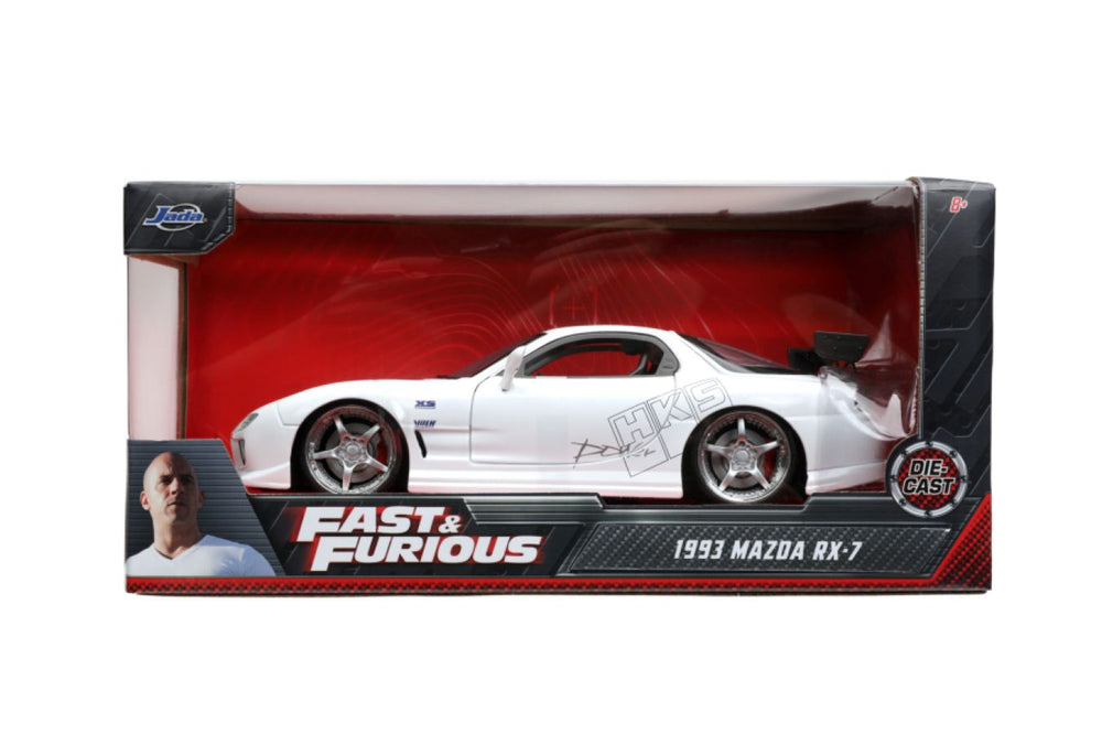 Image Pop Weasel - Image 9 of Fast and Furious - 1993 Mazda RX-7 FD3S-Wide 1:24 Scale Hollywood Ride - Jada Toys - Die-Cast - Image - Pop Weasel