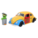 Pop Weasel Image of Sesame St - 1959 VW Beetle 1:24 Scale HR w/Oscar - Jada Toys