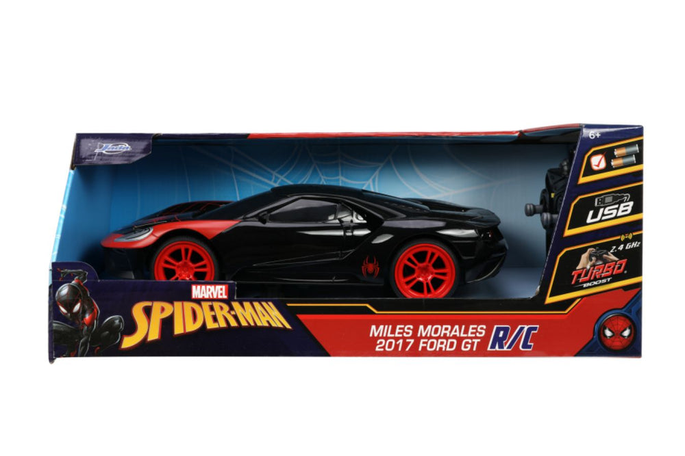 Image Pop Weasel - Image 8 of Marvel Comics - 2017 Ford GT (Mile Morales) 1:16 Scale Remote Control Car - Jada Toys - Remote Control Car - Image - Pop Weasel