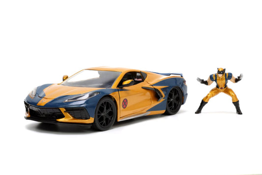 Pop Weasel - Image 2 of Marvel Comics - Wolverine & 2020 Chevy Corvette 1:24 Scale - Jada Toys