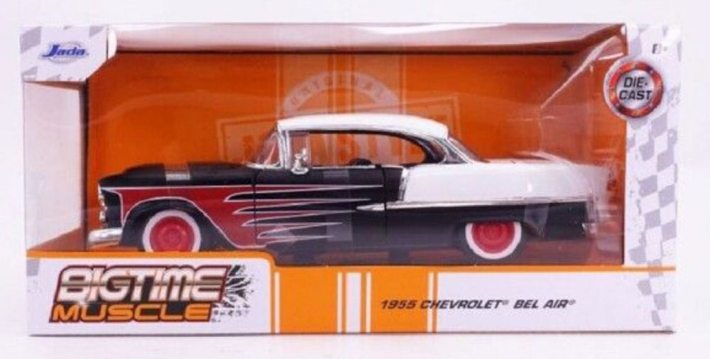 Image Pop Weasel - Image 2 of Big Time Muscle - 1955 Chevrolet Bel Air 1:24 Scale - Jada Toys - Die-Cast - Image - Pop Weasel