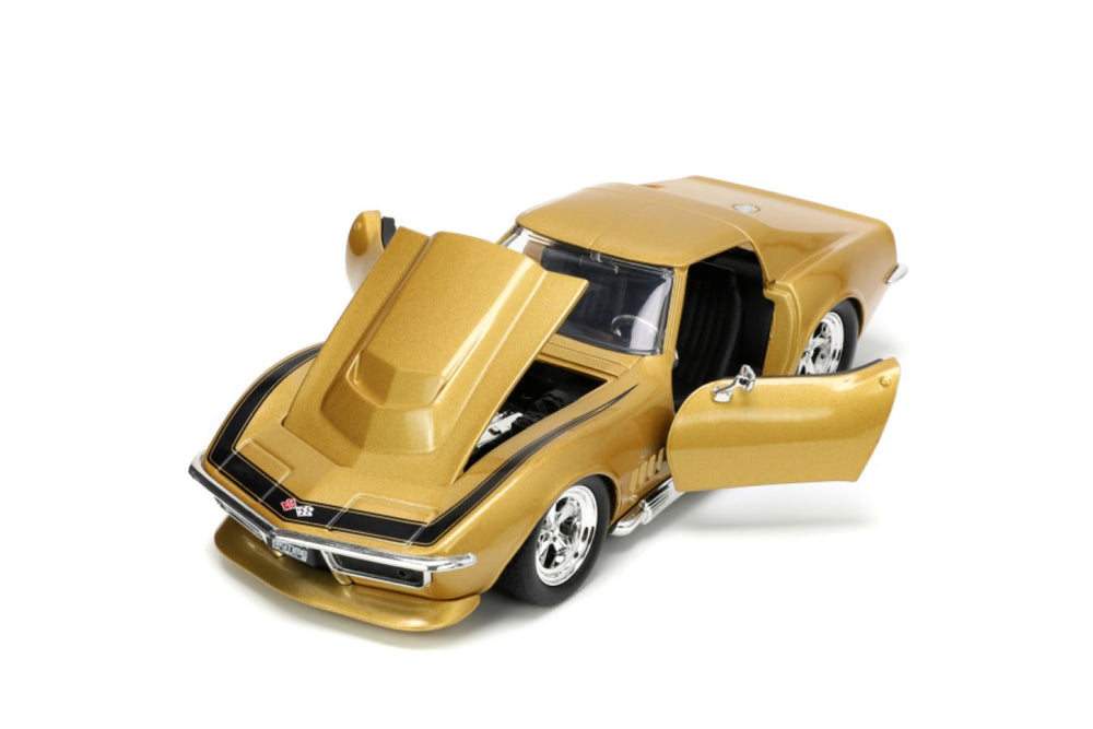 Image Pop Weasel - Image 5 of Big Time Muscle - 1969 Corvette Stingray 1:24 Scale Diecast Vehicle - Jada Toys - Diecast - Image - Pop Weasel