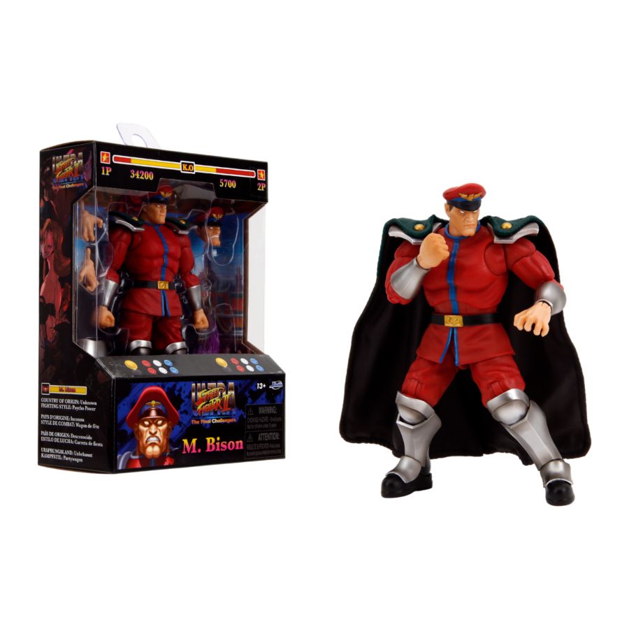 Pop Weasel - Image 2 of Street Fighter - M. Bison 6" Action Figure - Jada Toys - Action Figure - Image - Pop Weasel