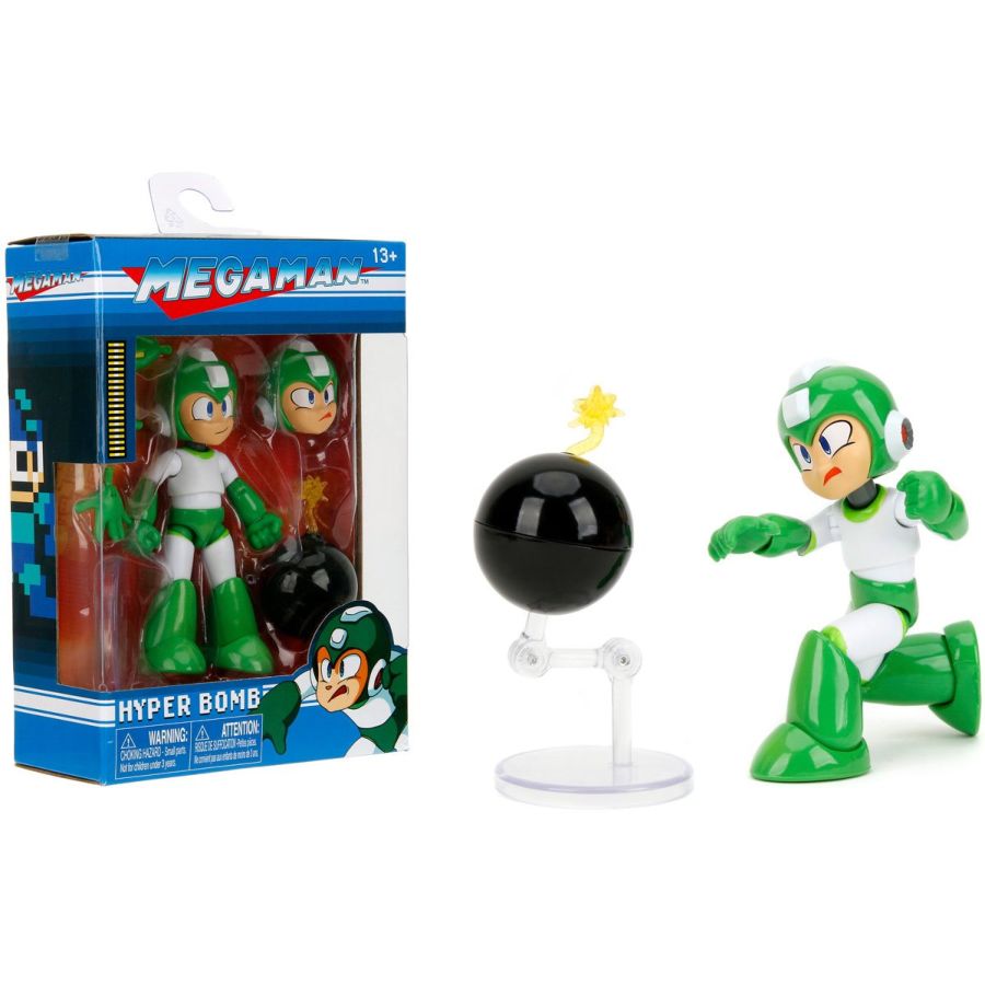 Pop Weasel - Image 8 of Mega Man - Hyper Bomb 4.5" Action Figure - Jada Toys - Action Figure - Image - Pop Weasel