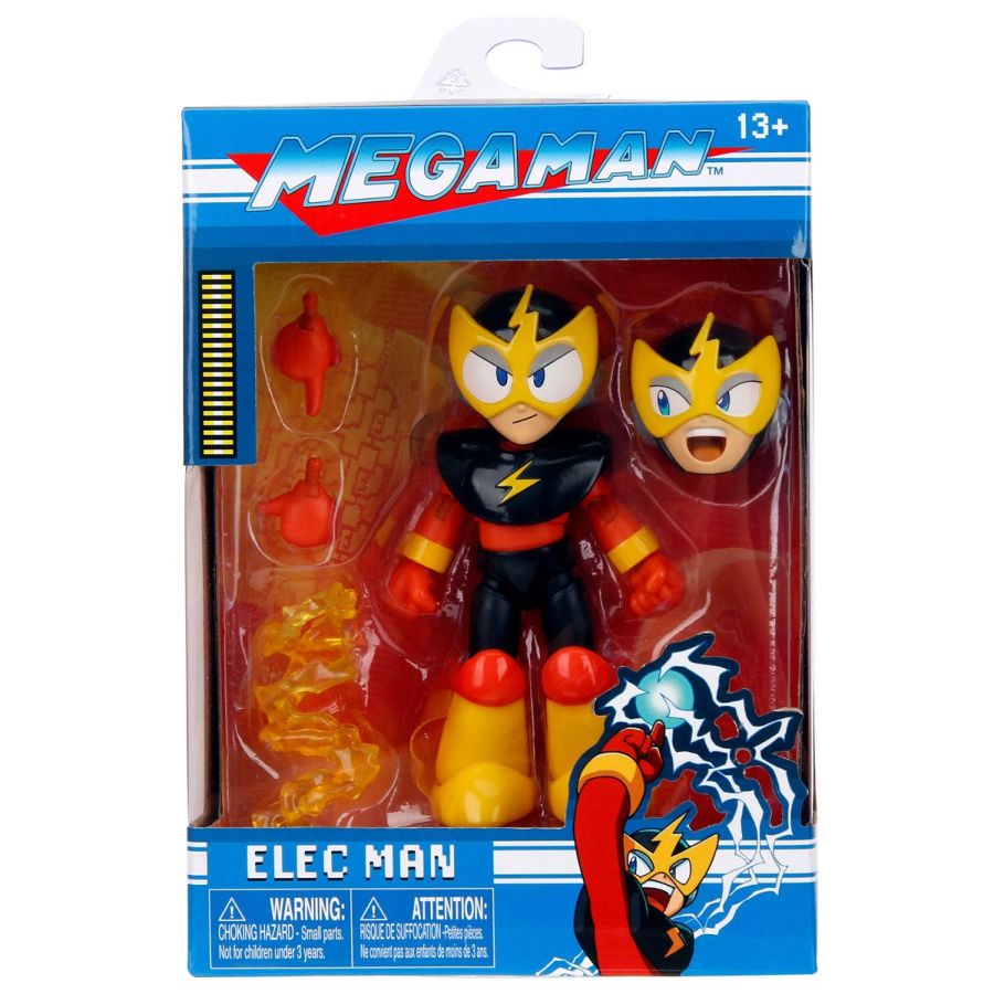 Pop Weasel - Image 9 of Mega Man - Electric Man 4.5" Action Figure - Jada Toys - Action Figure - Image - Pop Weasel