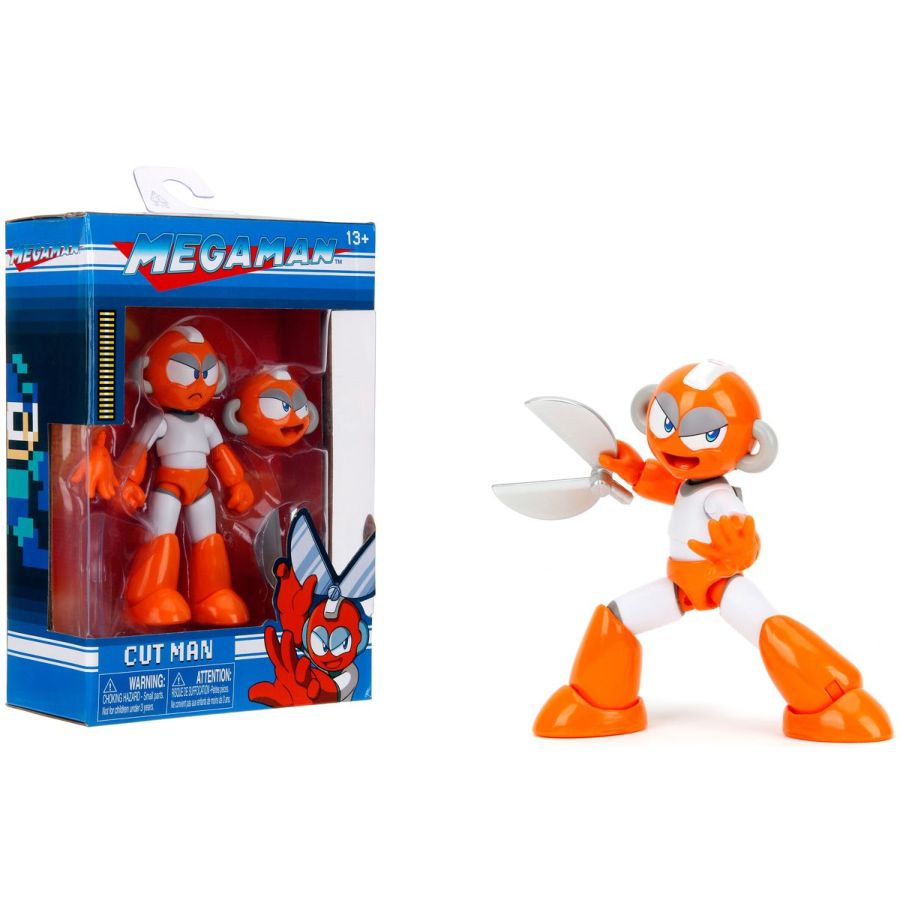 Pop Weasel - Image 8 of Mega Man - Cut Man 4.5" Action Figure - Jada Toys