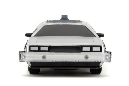 Pop Weasel - Image 2 of Back to the Future - Time Machine Remote Control 1:16 Scale Vehicle (with Light Up Function) - Jada Toys