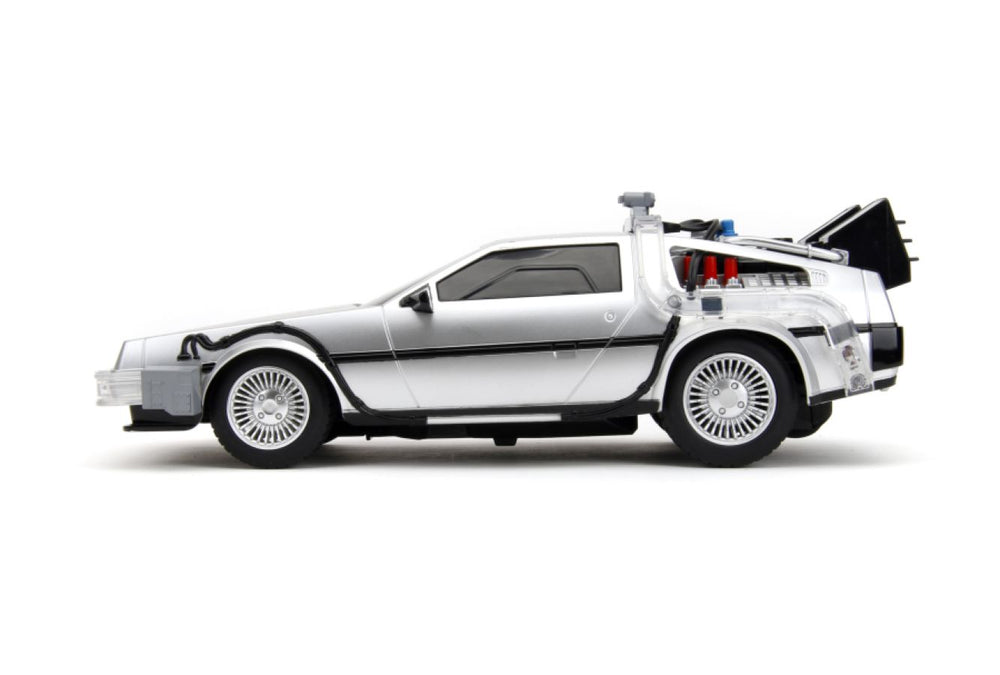 Pop Weasel - Image 4 of Back to the Future - Time Machine Remote Control 1:16 Scale Vehicle (with Light Up Function) - Jada Toys - Action Figure - Image - Pop Weasel