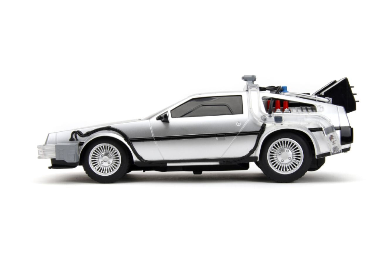 Pop Weasel - Image 4 of Back to the Future - Time Machine Remote Control 1:16 Scale Vehicle (with Light Up Function) - Jada Toys