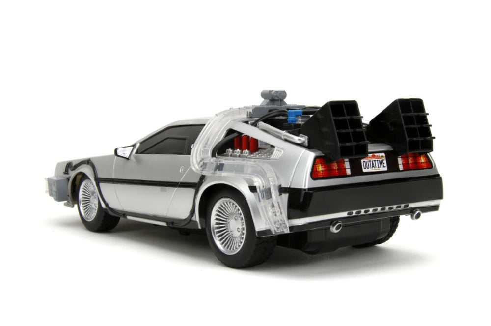 Pop Weasel - Image 5 of Back to the Future - Time Machine Remote Control 1:16 Scale Vehicle (with Light Up Function) - Jada Toys - Action Figure - Image - Pop Weasel