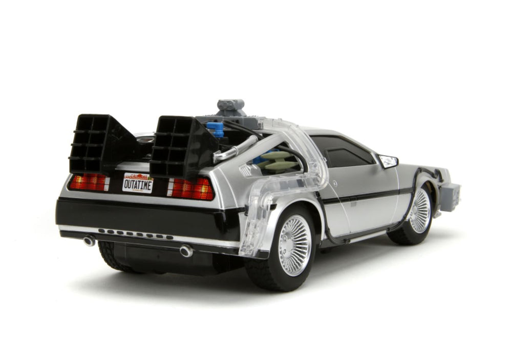 Pop Weasel - Image 7 of Back to the Future - Time Machine Remote Control 1:16 Scale Vehicle (with Light Up Function) - Jada Toys - Action Figure - Image - Pop Weasel