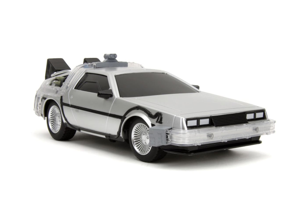 Pop Weasel - Image 9 of Back to the Future - Time Machine Remote Control 1:16 Scale Vehicle (with Light Up Function) - Jada Toys - Action Figure - Image - Pop Weasel