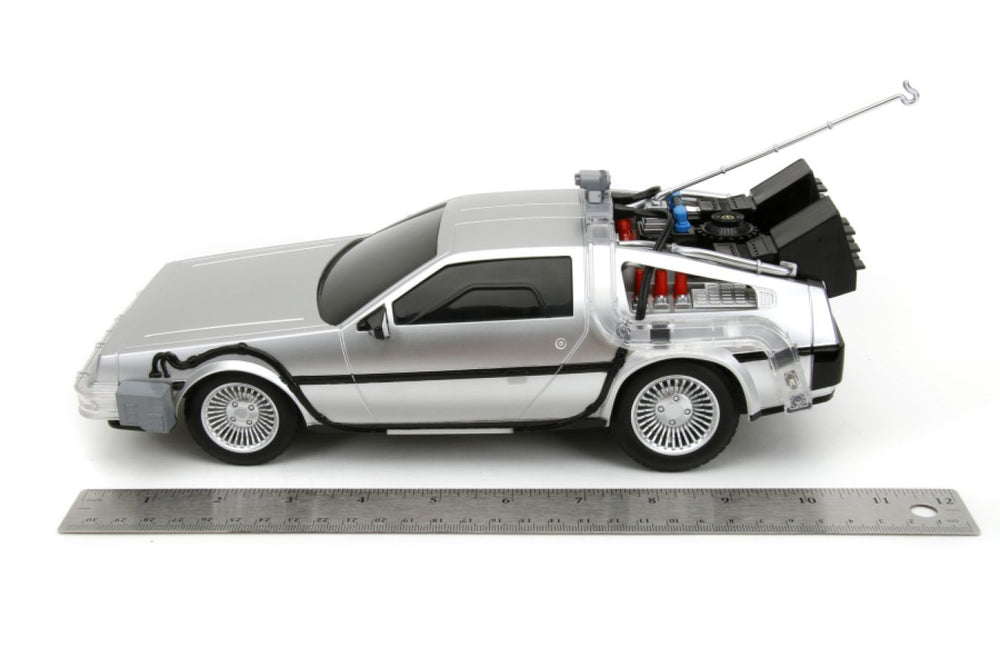 Pop Weasel - Image 10 of Back to the Future - Time Machine Remote Control 1:16 Scale Vehicle (with Light Up Function) - Jada Toys - Action Figure - Image - Pop Weasel