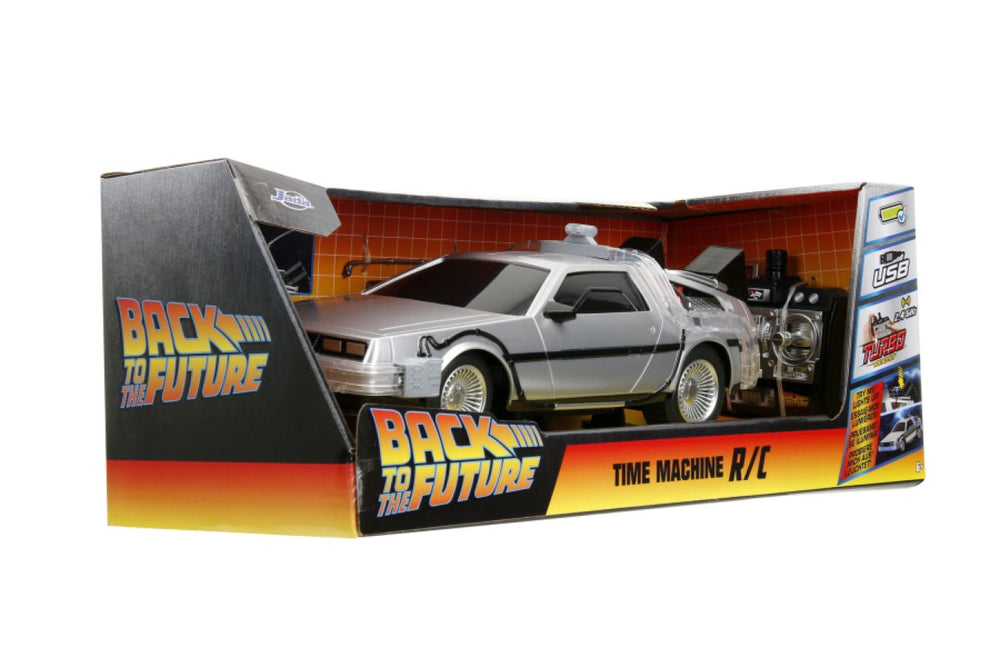 Pop Weasel - Image 16 of Back to the Future - Time Machine Remote Control 1:16 Scale Vehicle (with Light Up Function) - Jada Toys - Action Figure - Image - Pop Weasel