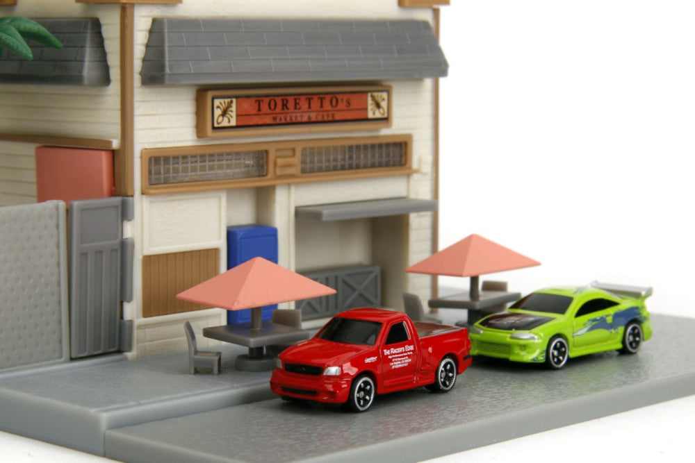 Image Pop Weasel - Image 5 of Fast & Furious - Toretto's Cafe NanoScene with 2 Vehicles - Jada Toys - Diecast - Image - Pop Weasel