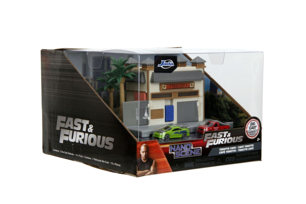 Image Pop Weasel - Image 11 of Fast & Furious - Toretto's Cafe NanoScene with 2 Vehicles - Jada Toys - Diecast - Image - Pop Weasel