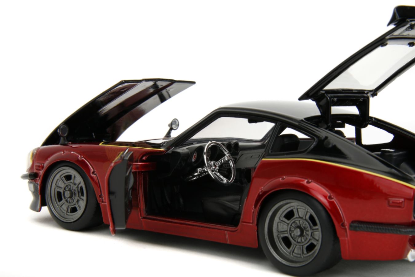 Image Pop Weasel - Image 13 of Fast & Furious X - 1972 Datsun 240Z Gloss Red/Black 1:24 Scale Diecast Vehicle - Jada Toys