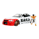 Street Fighter - Nissan Skyline GTR R34 (with Ryu figure) 1:24 Scale Diecast Vehicle Set - Jada Toys