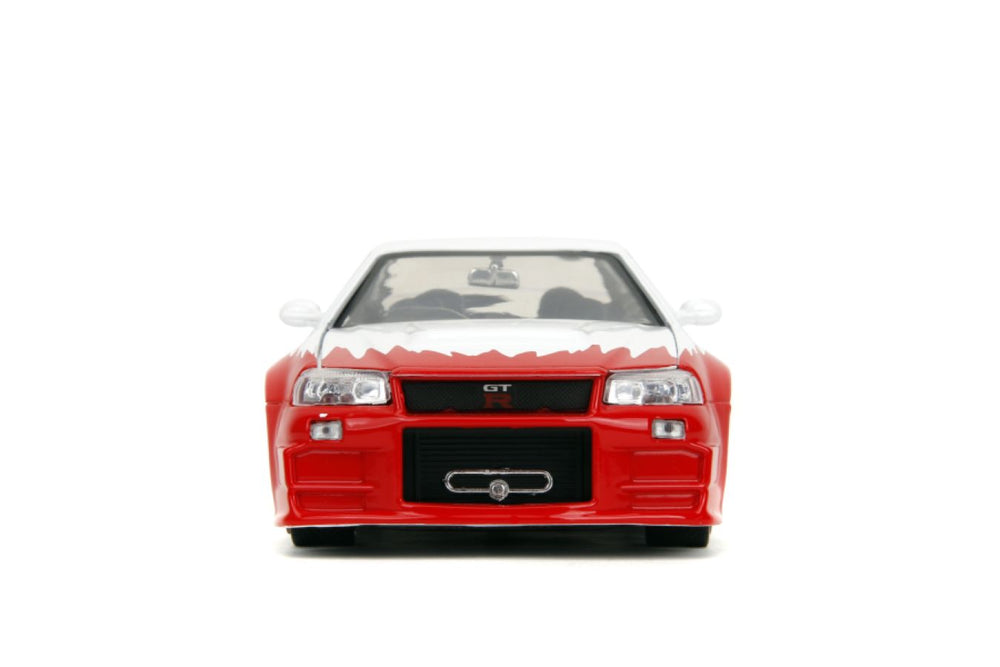 Image Pop Weasel - Image 6 of Street Fighter - Nissan Skyline GTR R34 (with Ryu figure) 1:24 Scale Diecast Vehicle Set - Jada Toys - Diecast - Image - Pop Weasel