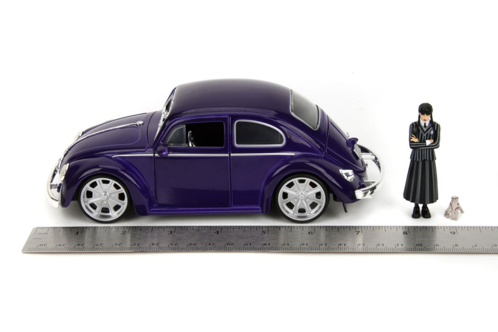 Image Pop Weasel - Image 10 of Wednesday (TV) - VW Beetle (with Wednesday) 1:24 Scale Diecast Vehicle - Jada Toys - Diecast - Image - Pop Weasel