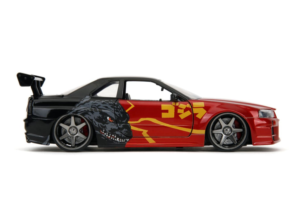 Image Pop Weasel - Image 4 of Godzilla - Nissan GTR 1:24 Scale Diecast Vehicle - Jada Toys - Diecast - Image - Pop Weasel