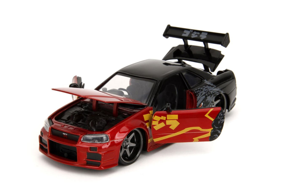 Image Pop Weasel - Image 6 of Godzilla - Nissan GTR 1:24 Scale Diecast Vehicle - Jada Toys - Diecast - Image - Pop Weasel