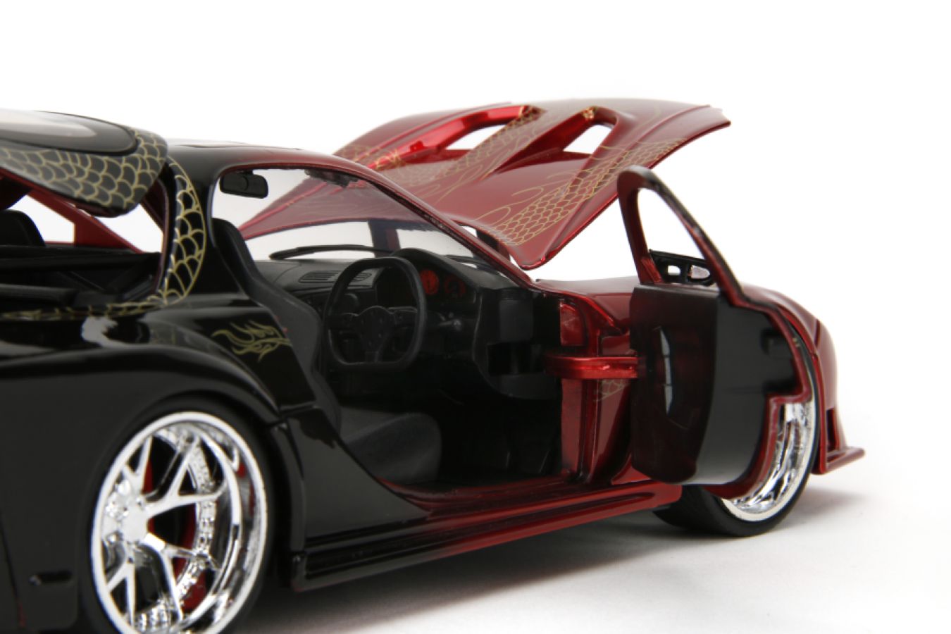 Image Pop Weasel - Image 8 of Pink Slips - 1995 Mazda RX7 Widebody 1:24 Scale Diecast Vehicle - Jada Toys