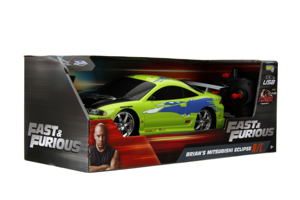 Image Pop Weasel - Image 11 of Fast and Furious - 1995 Mitsubishi Eclipse 1:16 Scale Remote Control Car - Jada Toys -  - Image - Pop Weasel