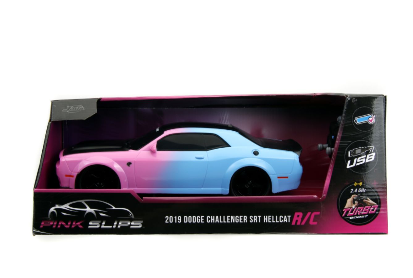 Image Pop Weasel - Image 9 of Pink Slips - 2019 Dodge Challenger SRT Hellcat 1:16 Scale Remote Control Car - Jada Toys