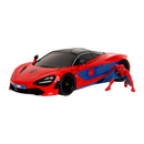 Hollywood Rides - Spider-Man with McLaren 720S 1:24 Scale Diecast Vehicle Set - Jada Toys