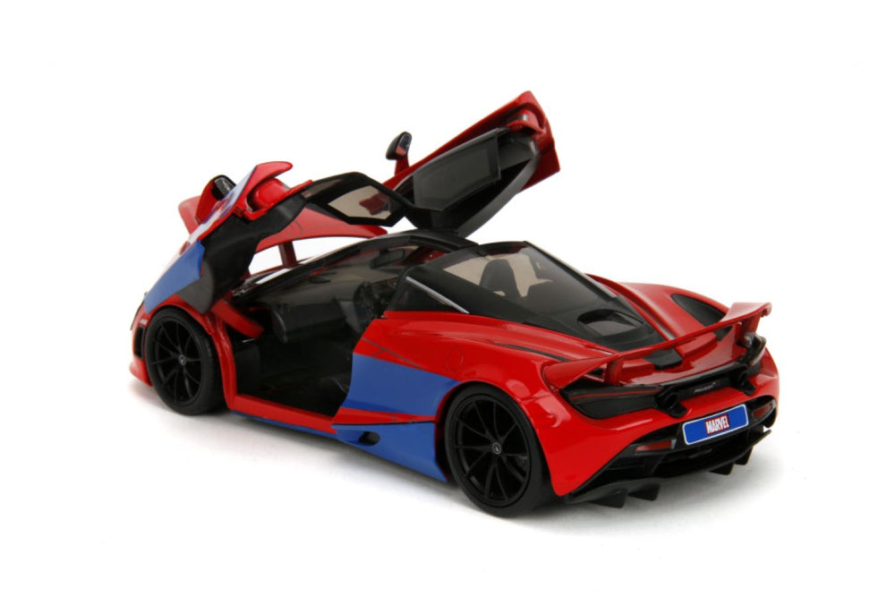 Image Pop Weasel - Image 6 of Hollywood Rides - Spider-Man with McLaren 720S 1:24 Scale Diecast Vehicle Set - Jada Toys - Diecast - Image - Pop Weasel