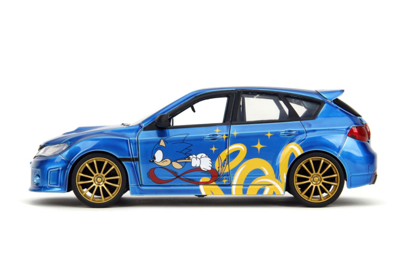 Image Pop Weasel - Image 3 of Sonic  - Subaru STI with Sonic Figure 1:24 Scale Diecast Vehicle - Jada Toys