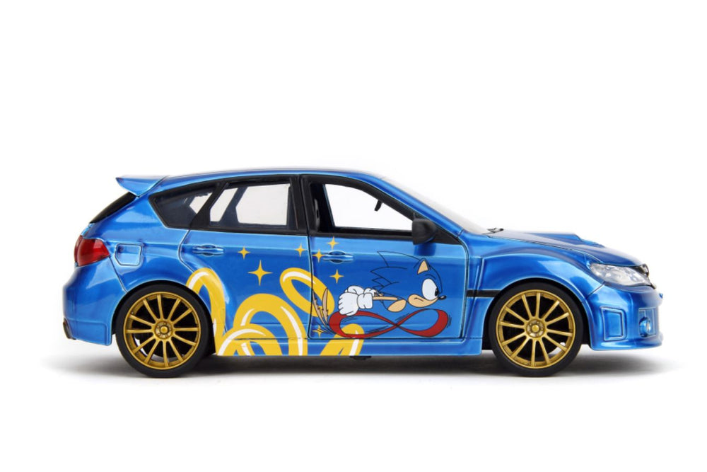 Image Pop Weasel - Image 5 of Sonic  - Subaru STI with Sonic Figure 1:24 Scale Diecast Vehicle - Jada Toys - Diecast - Image - Pop Weasel