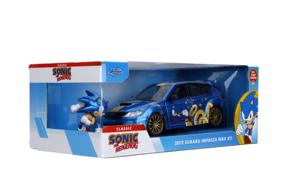 Image Pop Weasel - Image 10 of Sonic  - Subaru STI with Sonic Figure 1:24 Scale Diecast Vehicle - Jada Toys - Diecast - Image - Pop Weasel