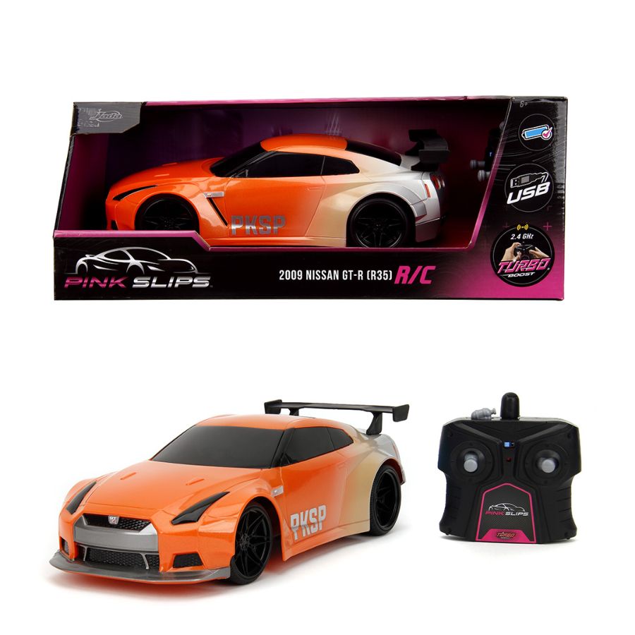 Image Pop Weasel - Image 12 of Pink Slips - 2009 Nissan Skyline GTR R35 1:16 Scale Remote Control Car - Jada Toys