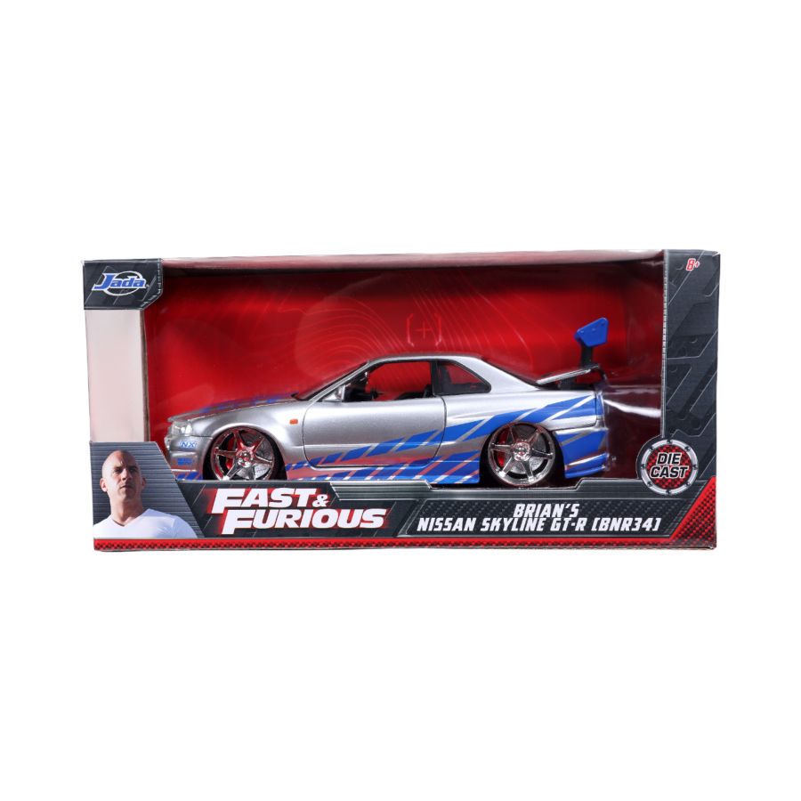 Image Pop Weasel - Image 5 of Fast and Furious - '02 Nissan Skyline GT-R 1:24 Scale Hollywood Ride - Jada Toys - Die-Cast - Image - Pop Weasel