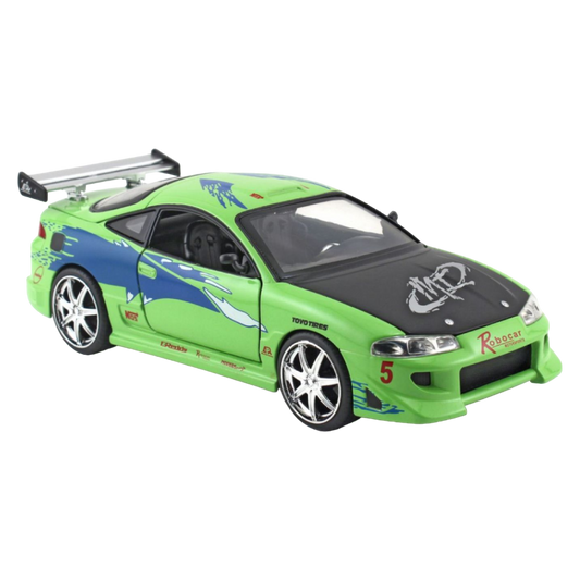 Pop Weasel Image of Fast and Furious - Mitsubishi Eclipse 1:24 Scale Hollywood Ride - Jada Toys