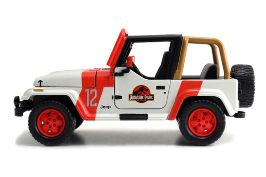 Pop Weasel - Image 2 of Jurassic World - '92 Jeep Wrangler 1:24 Scale Hollywood Ride - Jada Toys