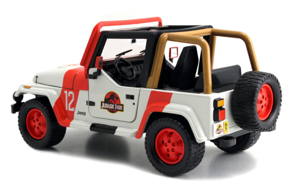 Pop Weasel - Image 3 of Jurassic World - '92 Jeep Wrangler 1:24 Scale Hollywood Ride - Jada Toys - Die Cast - Image - Pop Weasel