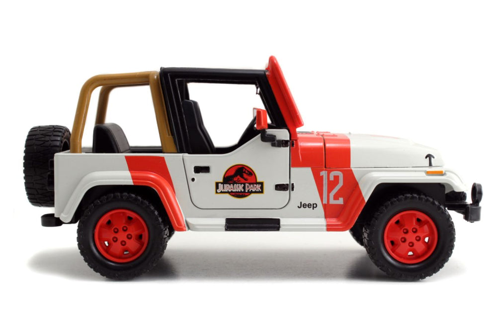 Pop Weasel - Image 6 of Jurassic World - '92 Jeep Wrangler 1:24 Scale Hollywood Ride - Jada Toys - Die Cast - Image - Pop Weasel