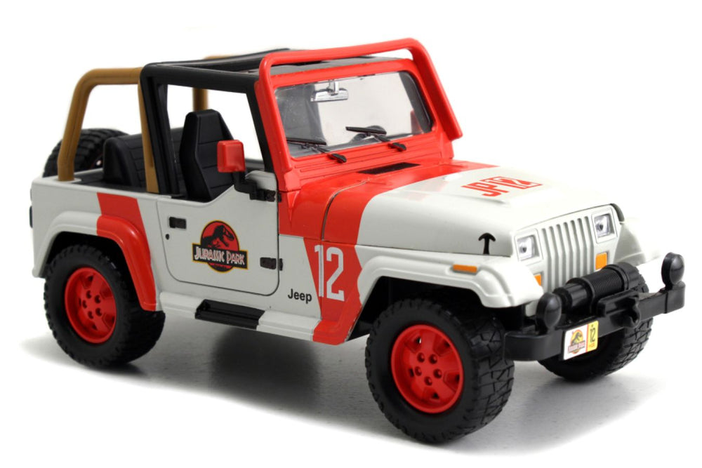 Pop Weasel - Image 7 of Jurassic World - '92 Jeep Wrangler 1:24 Scale Hollywood Ride - Jada Toys - Die Cast - Image - Pop Weasel