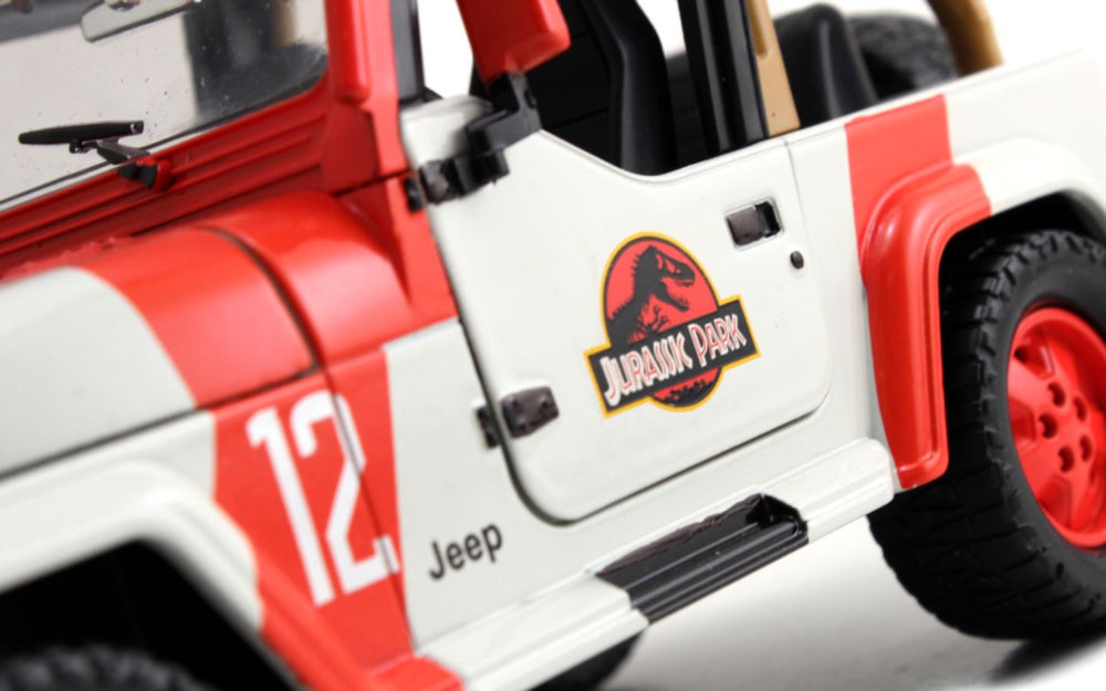 Pop Weasel - Image 10 of Jurassic World - '92 Jeep Wrangler 1:24 Scale Hollywood Ride - Jada Toys - Die Cast - Image - Pop Weasel