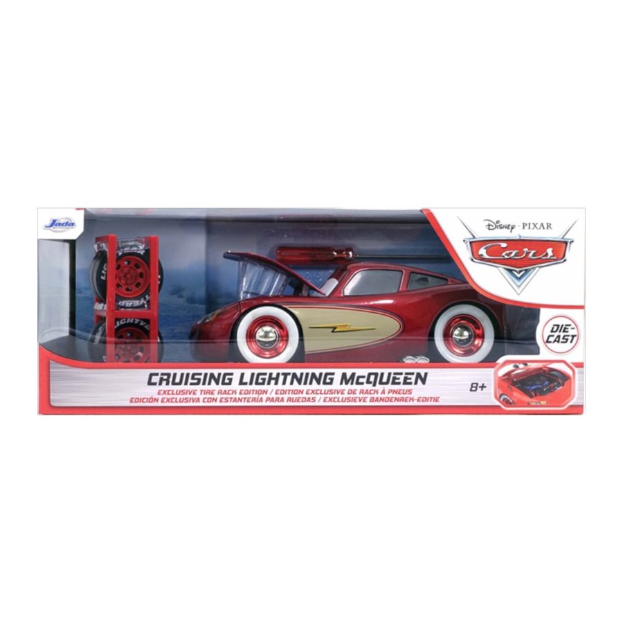 Image Pop Weasel - Image 9 of Cars - Cruising Lightning McQueen 1:24 Scale Die-cast Vehicle - Jada Toys - Die Cast - Image - Pop Weasel