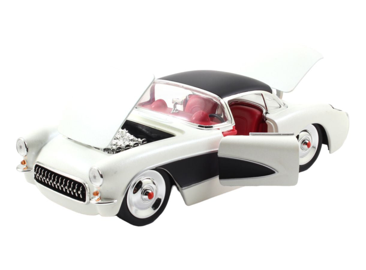 Image Pop Weasel - Image 6 of Big Time Muscle - 1957 Chevy Corvette 1:24 Scale Diecast Vehicle - Jada toys