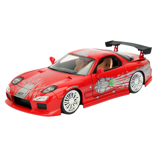 Pop Weasel Image of Fast and Furious - 1993 Mazda RX-7 1:24 Scale Hollywood Ride - Jada Toys