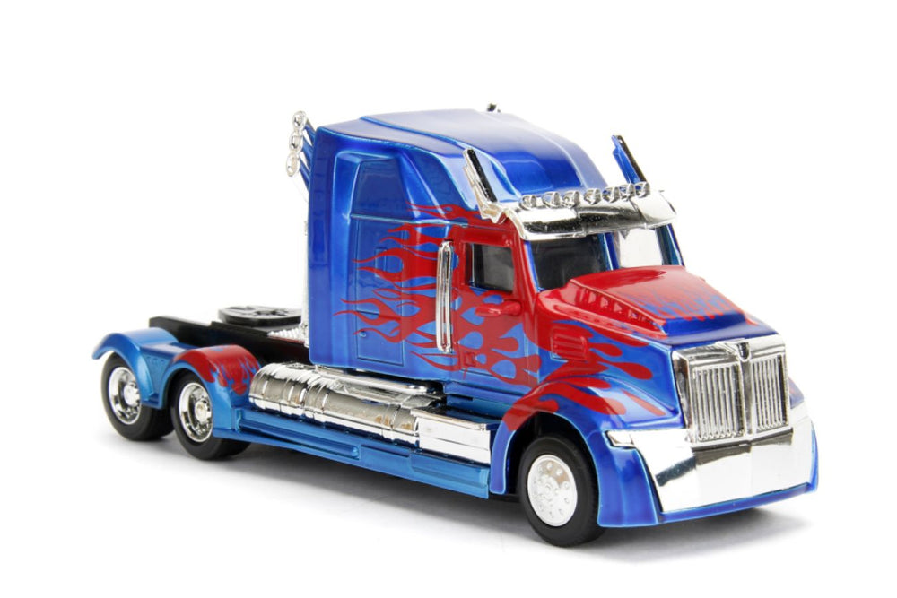 Pop Weasel - Image 5 of Transformers 5 - Optimus Prime Western Star Truck Free Rolling 1:32 Scale Hollywood Ride - Jada Toys - Die Cast - Image - Pop Weasel