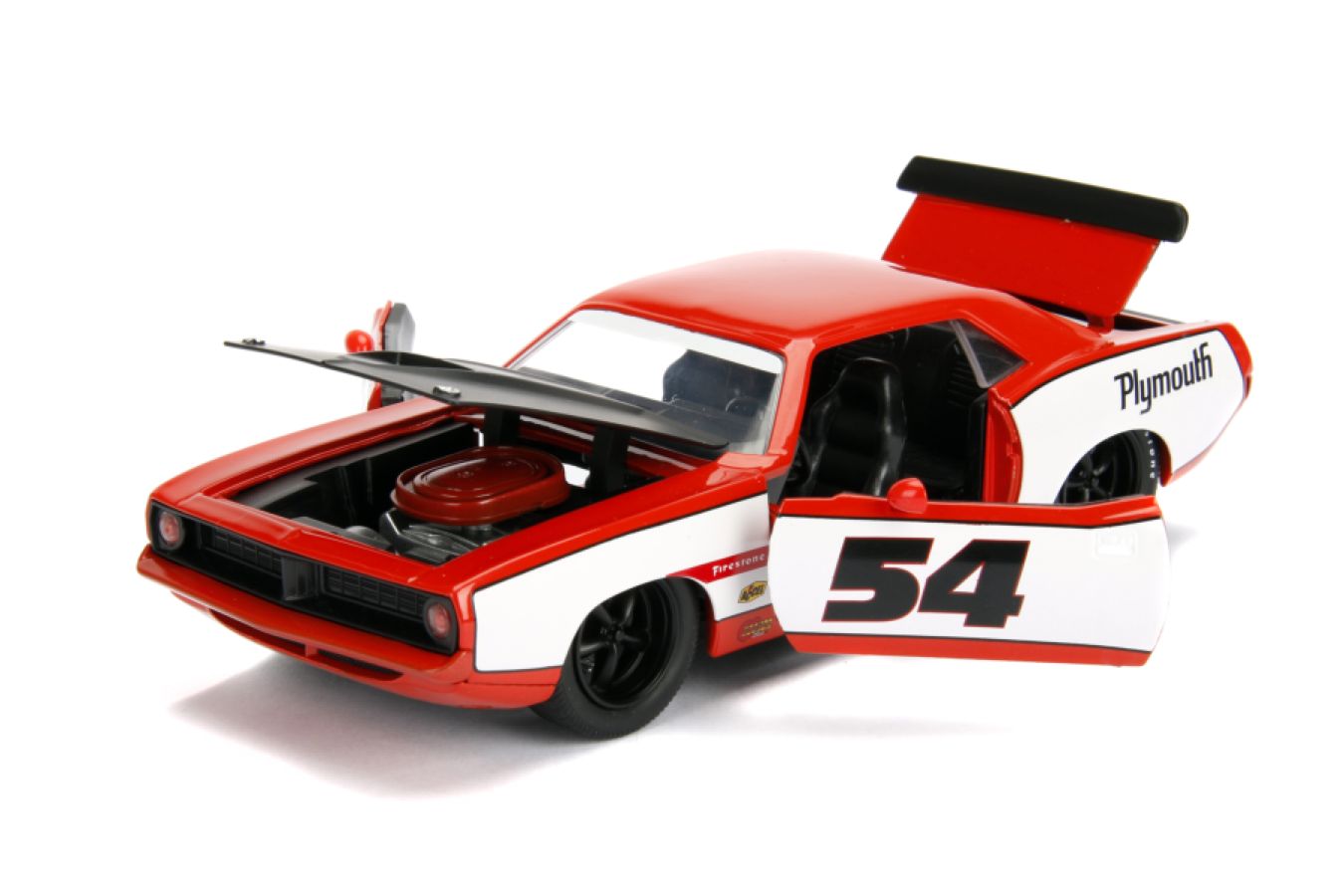 Image Pop Weasel - Image 6 of Big Time Muscle - 1973 Plymouth Barracuda 1:24 Scale Diecast Vehicle - Jada Toys