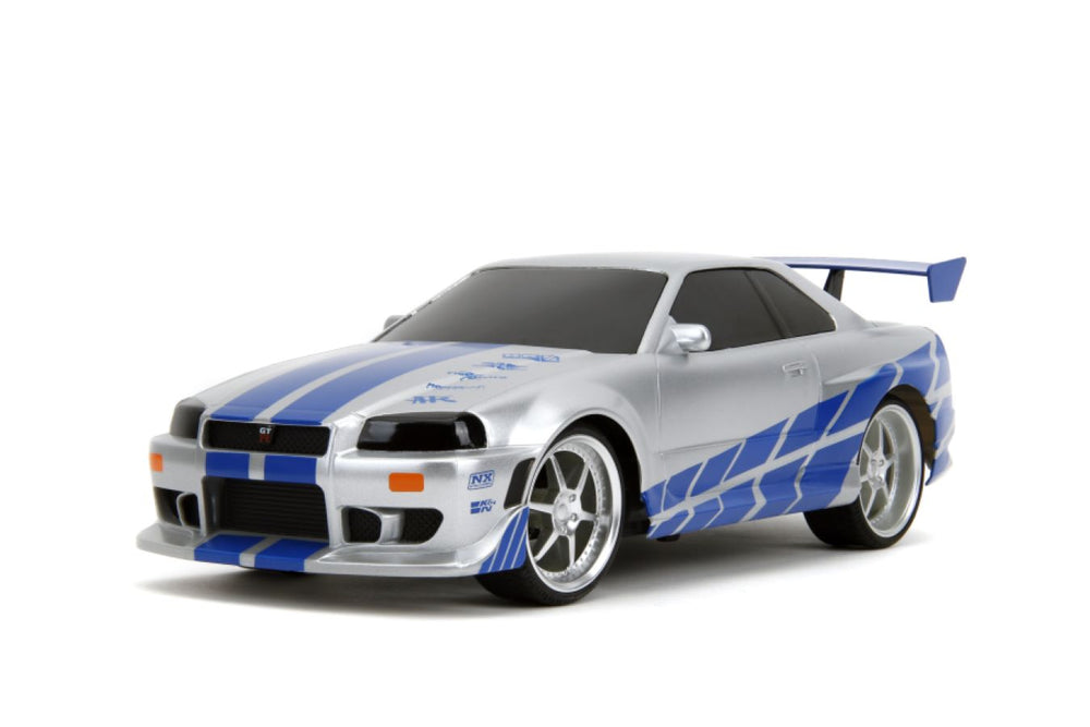 Image Pop Weasel - Image 2 of Fast & Furious - 2002 Nissan Skyline GT-R (BNR34) 1:16 Scale Remote Control Car - Jada Toys - Remote Control Car - Image - Pop Weasel