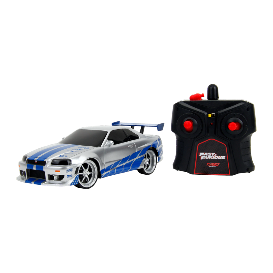 Fast & Furious - 2002 Nissan Skyline GT-R (BNR34) 1:24 Scale Remote Control Car - Jada Toys - Remote Control Car - Image - Pop Weasel