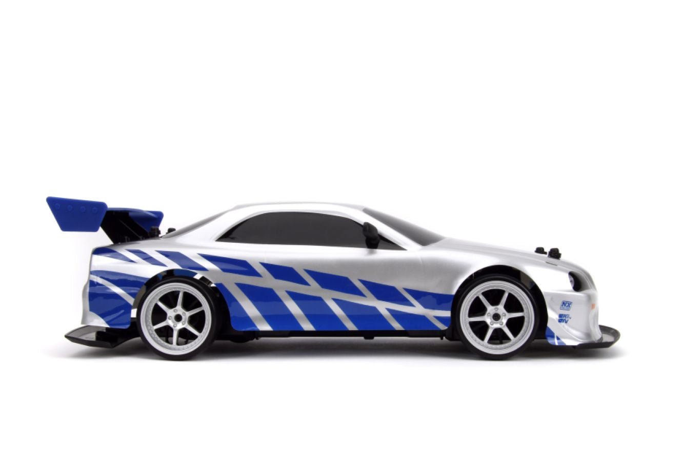 Image Pop Weasel - Image 5 of Fast & Furious - 2002 Nissan Skyline GT-R (BNR34) 1:10 Scale Remote Control Car - Jada Toys